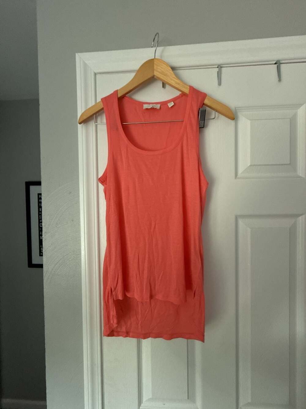Ted Baker London Derien Coral Scoop Neck High-Low Tunic Tank Top